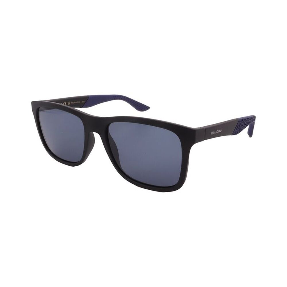 Ferragamo Men's 56Mm Sunglasses, Black